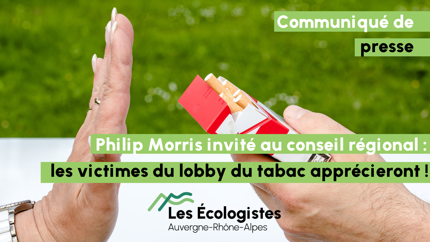 Philip Morris invité au conseil régional les victimes du lobby du